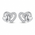 Aretes Double Heart